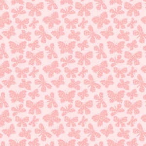 Scattered Butterflies Pink PB24655 by Poppie Cotton