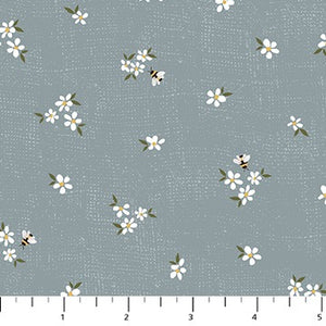 Blue Tossed  Daisies from Humblebee by FIGO RC91125-40