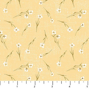 Yellow Tossed Floral from Humblebee by FIGO RC91127-52