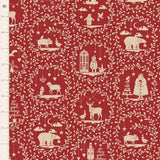 Merry Little Christmas by Tilda Red, Paperscenes Burgundy, TIL100625-V15