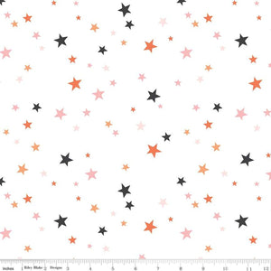 WIDE BACK HEY PUMPKIN STARS WHITE Wide Back WB16040-White