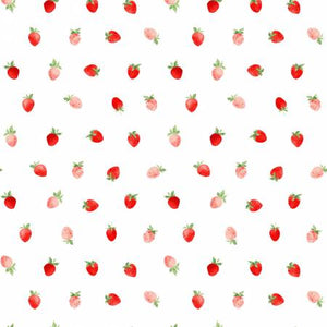 White Berry Sweet Mini Strawberries Y4354-1 by Clothworks