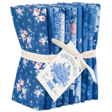 TIL300263 Tilda Something Blue Dark Fat Quarter Bundle 10 Fabrics