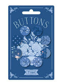 TIL400077  Tilda Something Blue Buttons Dark 20 mm