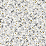 LV805-GT4M Sweet Floral Scent - Flowery - Gray Tint Metallic Fabric