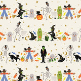 RP1300-CR1M Halloween - Halloween Parade - Cream Metallic Fabric