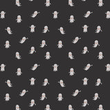 RP1303-BK1 Halloween - Ghosts - Black Fabric