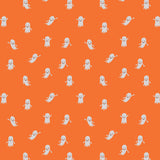 RP1303-OR2 Halloween - Ghosts - Orange Fabric
