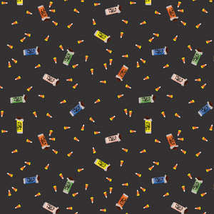 RP1304-BK1 Halloween - Trick Or Treat - Black Fabric