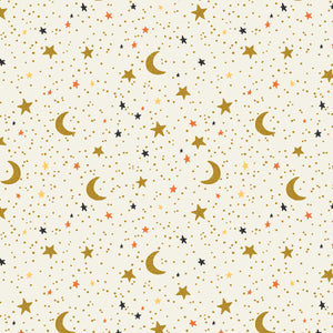 RP1305-CR3M Halloween - October Night - Cream Metallic Fabric