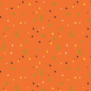 RP1305-OR2M Halloween - October Night - Orange Metallic Fabric