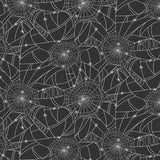 RP1310-BM3M Halloween - Spider Webs - Black & Metallic Silver Metallic Fabric
