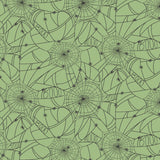 RP1310-GR2 Halloween - Spider Webs - Green Fabric
