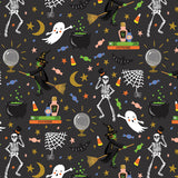 RP1311-BK1M Halloween - Halloween Party - Black Metallic Fabric