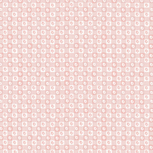 RP1505-BL1 Easter - Daisy Gingham - Blush Fabric