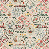 RP1800-LI1 Home Sweet Home - Heritage Sampler - Linen Fabric