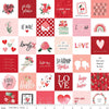 My Valentine Valentine Squares Red C14156-Red