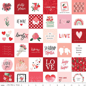 My Valentine Valentine Squares Red C14156-Red