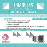 Triangle On A Roll Half Sq 3.5" ISE H350 Its Sew Emma