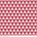 Land of Liberty Triangle Gingham Red C10563-Red