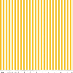 1/8" Stripe Mustard by Riley Blake C495-Mustard