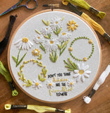 Daisy Sampler Downloadable PDF Embroidery Pattern