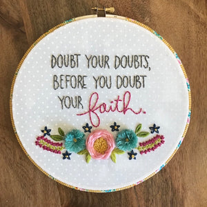 Faith Downloadable PDF Embroidery Pattern