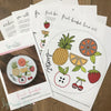 "Fruit Basket" Downloadable PDF Embroidery Pattern
