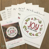 "Joy to the World" Downloadable PDF Embroidery Pattern