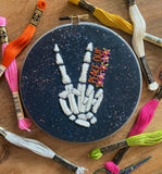Peace Out Downloadable PDF Embroidery Pattern