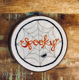 "Spooky Round" Downloadable PDF Embroidery Pattern
