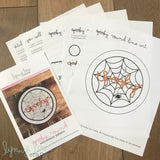 "Spooky Round" Downloadable PDF Embroidery Pattern