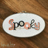 "Spooky Word" Downloadable PDF Embroidery Pattern