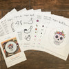 Sugar Skull Downloadable PDF Embroidery Pattern