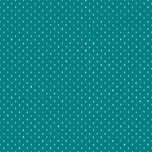 CS101-TE7 Cotton+Steel Basics - Stitch and Repeat - Teal Fabric