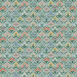 RP1004-MI3 Vintage Garden - Estee - Mint Fabric