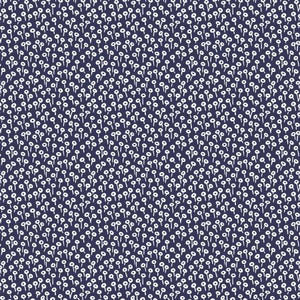 RP501-NA3 Rifle Paper Co. Basics - Tapestry Dot - Navy Fabric